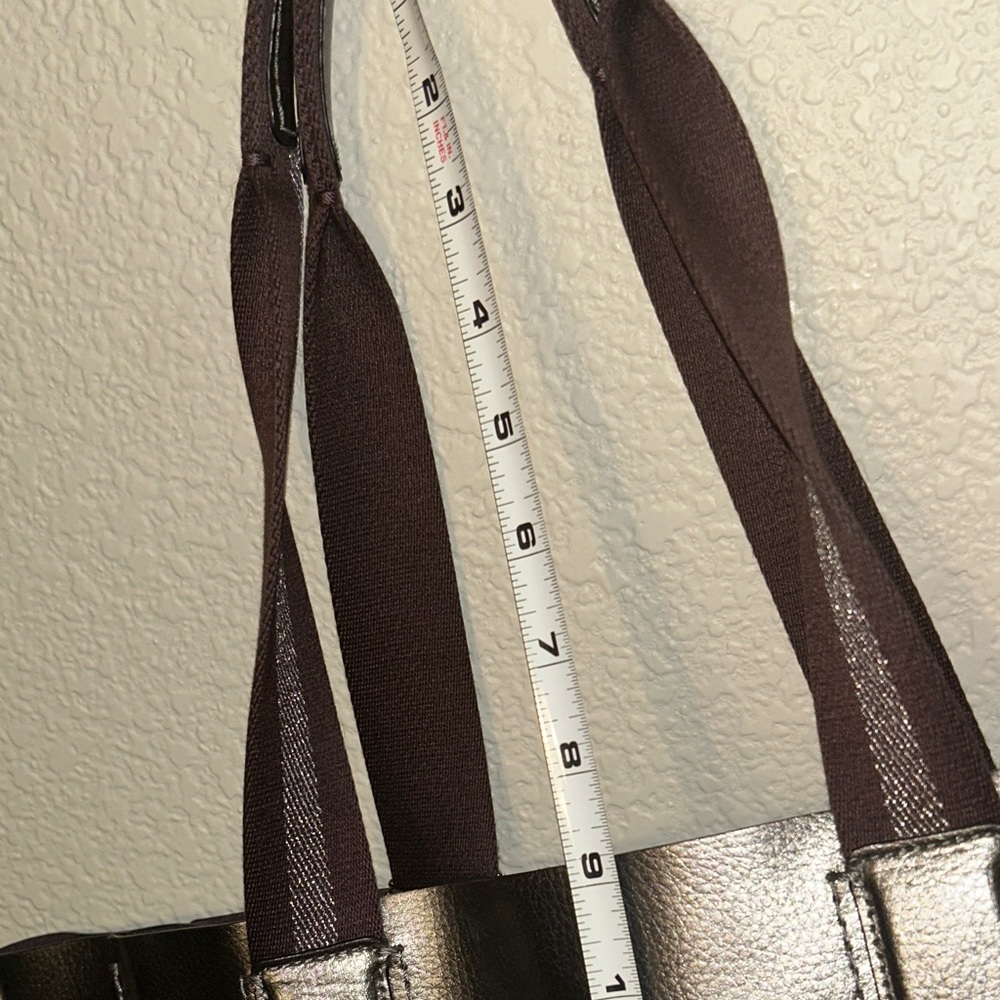 Coach Metallic and Brown Tote Bag - Picture 3 of 9